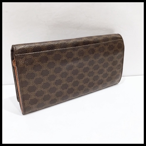 🆕 {Céline} Vintage Macadam Canvas & Italian Leather Wallet - Picture 4 of 12